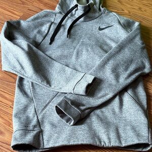 Nike Heather Gray Men's Hoodie, dry fit